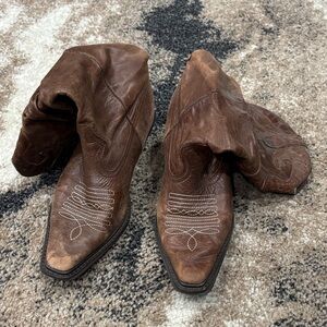 Steve Madden Tan Leather Western Boots